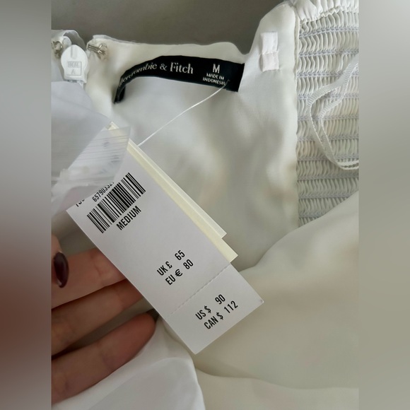 NWT Abercrombie & Fitch tiered chiffon mini dress - Picture 4 of 8